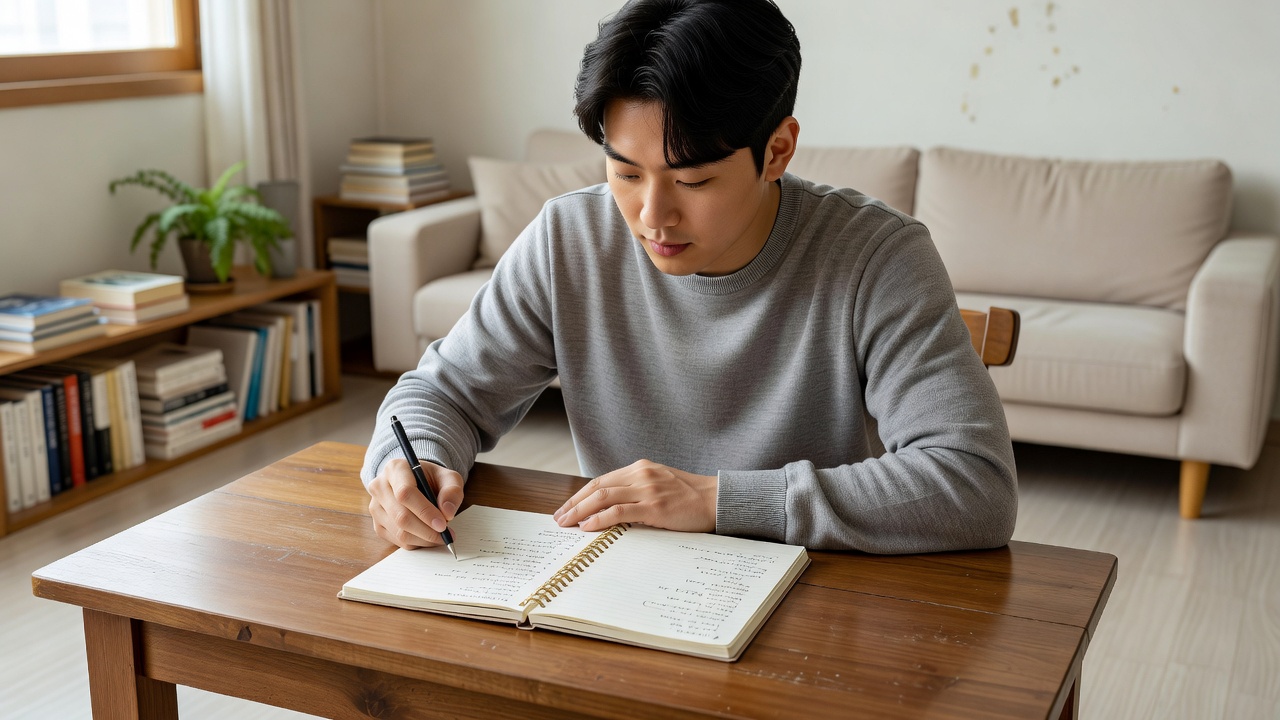 호랑이띠 오늘 운세 목차를 확인하는 실생활 모습
