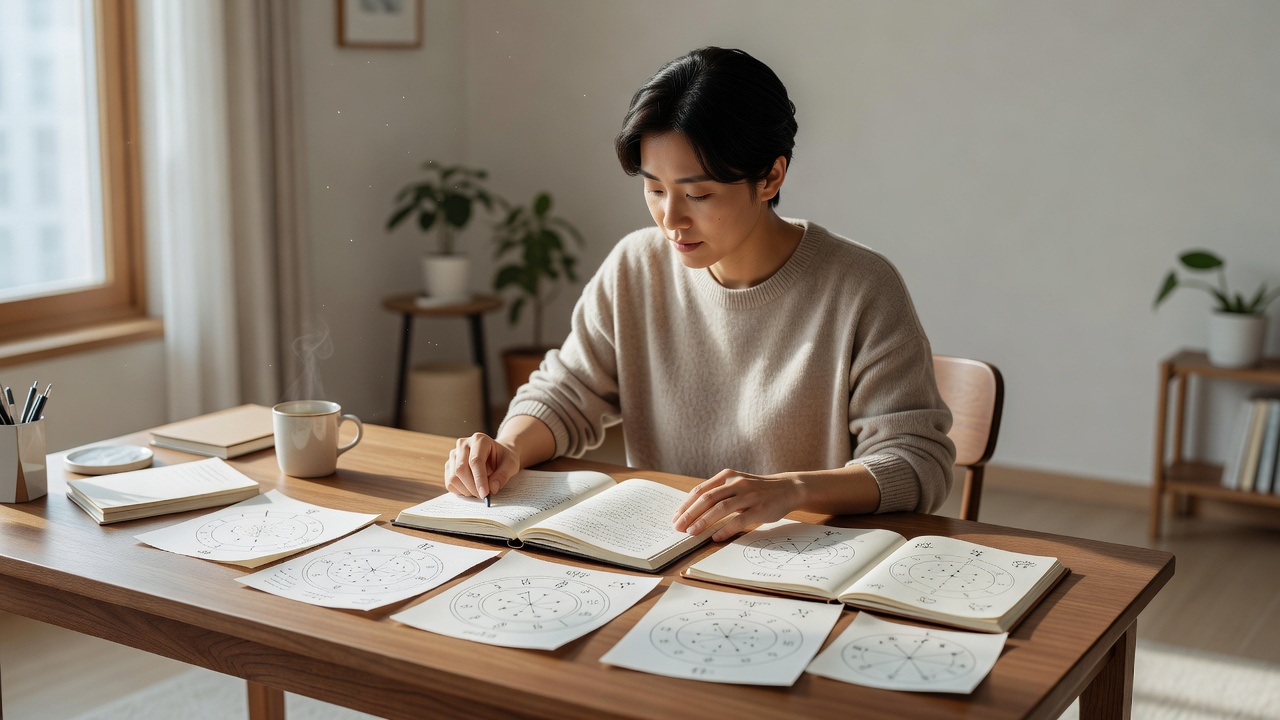 용띠 오늘 운세의 전체 흐름을 확인하는 모습