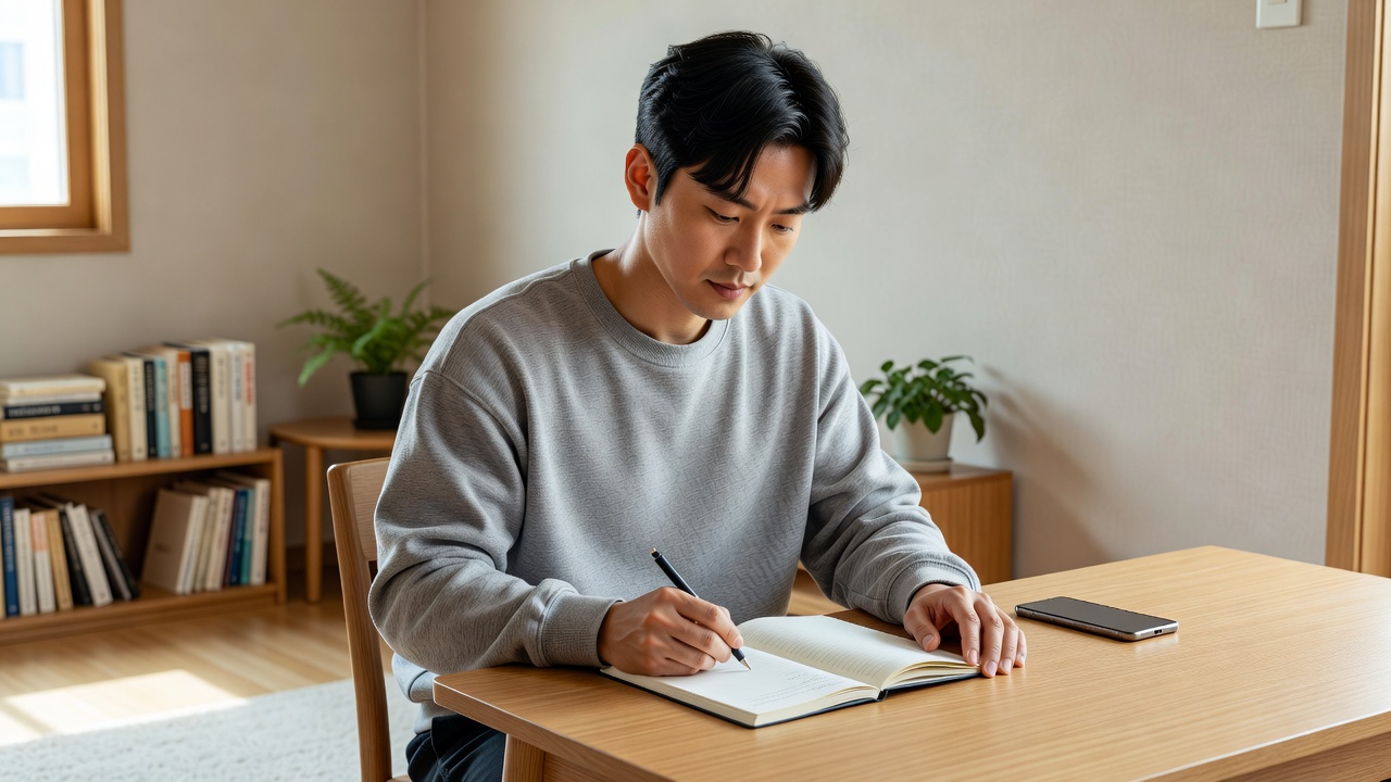 오늘의 운세를 활용해 하루 계획을 세우는 모습