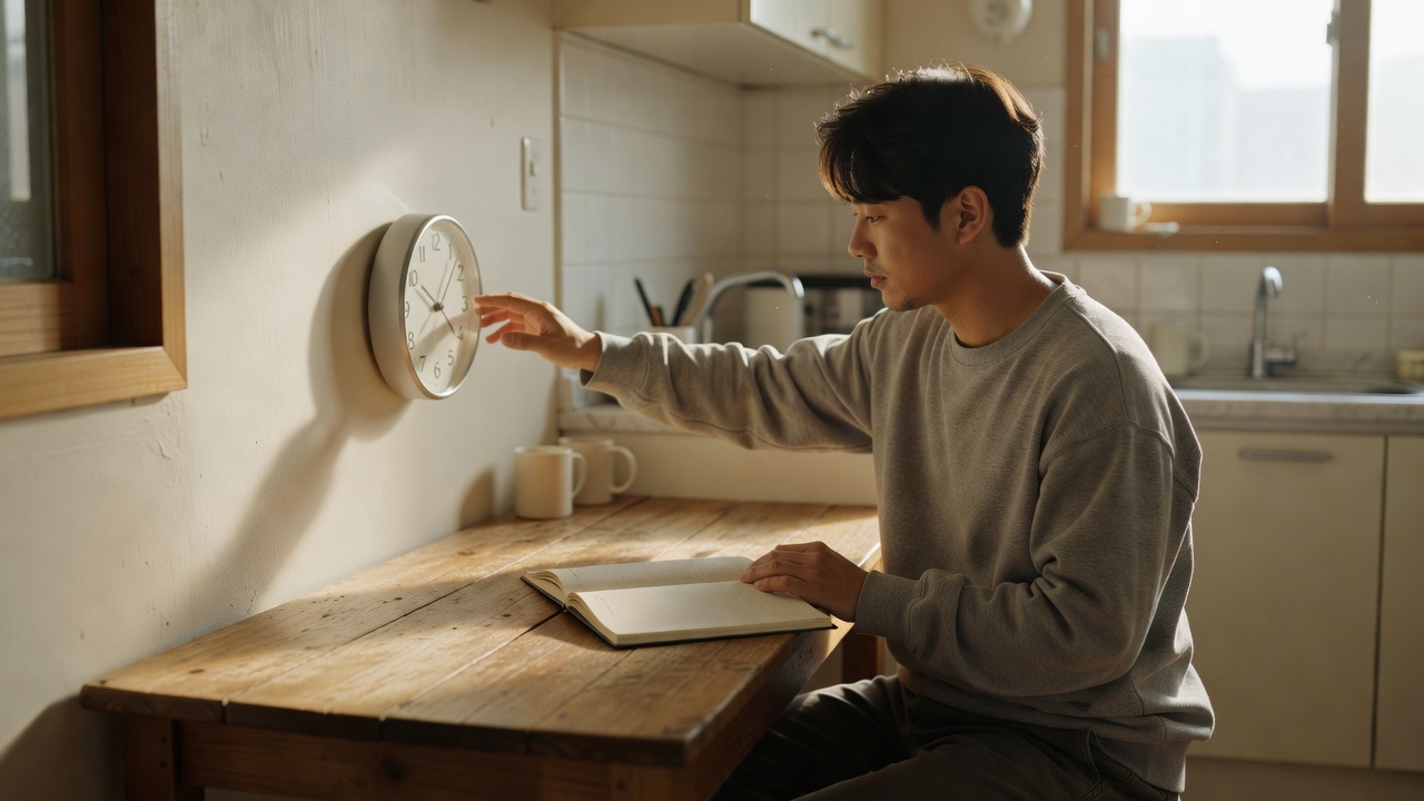 쥐띠 오늘 운세 목차를 확인하는 실생활 장면