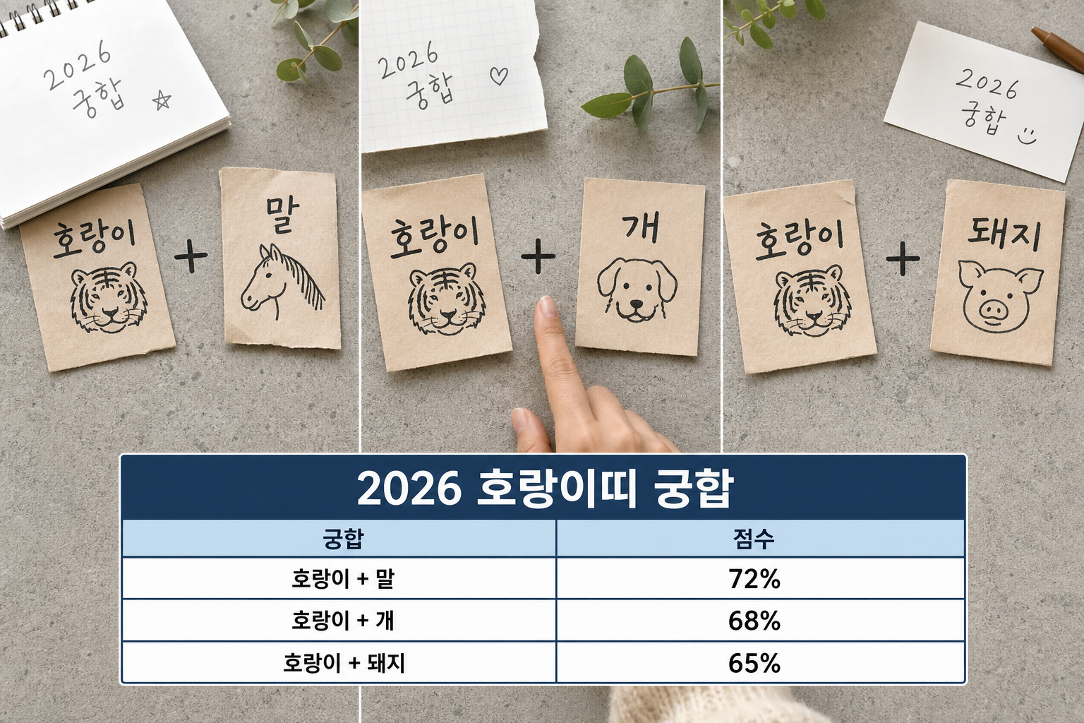 호랑이띠 연애운 확인하고 띠별 궁합 알아보기